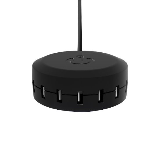 Picture of ChargeHub X7 Signature 7-Port USB Desktop Charging Station, Black, CRG-X7-SIG-001