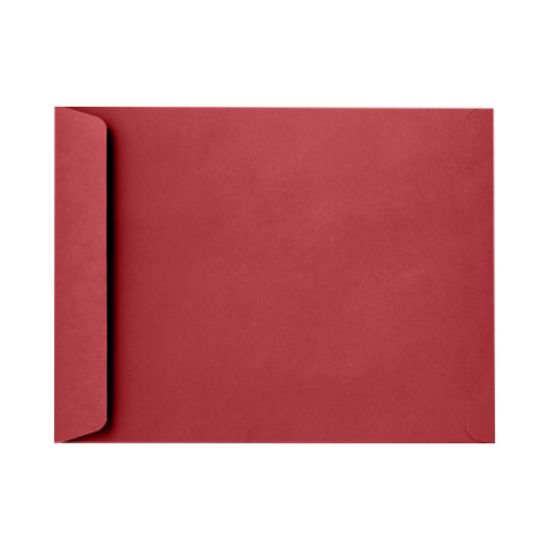 Picture of LUX Open-End 9in x 12in Envelopes, Peel & Press Closure, Ruby Red, Pack Of 500