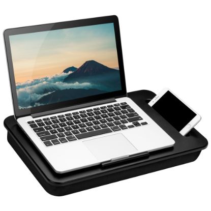 Picture of LapGear Sidekick Lap Desk, 11inH x 17inW x 2.2inD, Black