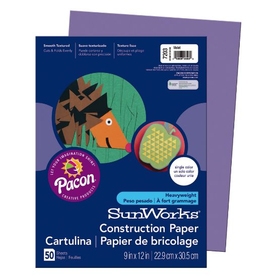 Picture of Prang Construction Paper, 9in x 12in, Violet, Pack Of 50