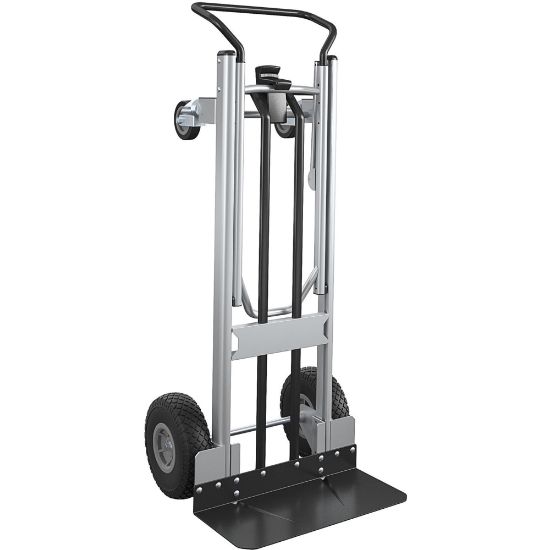 Picture of Cosco 2-in-1 Hybrid Hand Truck - 1000 lb Capacity - 4 Casters - 19.5in Length x 19.5in Width x 48in Height - Black - 1 Each