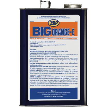 Picture of Zep Professional Big Orange-E Liquid Industrial Degreaser, 1 Gallon, Pack Of 4 Cans