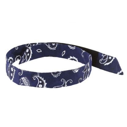 Picture of Ergodyne Chill-Its 6705 Evaporative Cooling Bandanas, Navy Western, Pack Of 24 Bandanas