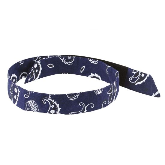 Picture of Ergodyne Chill-Its 6705 Evaporative Cooling Bandanas, Navy Western, Pack Of 24 Bandanas