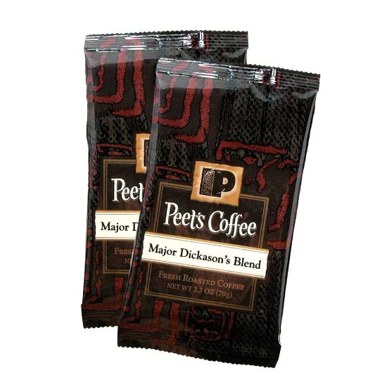 Picture of Peets Coffee & Tea Single-Serve Coffee Packets, Major Dickasons Blend Coffee, Carton Of 18