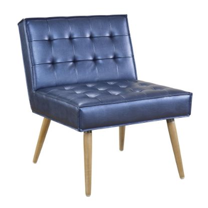 Picture of Ave Six Amity Tufted Accent Chair, Sizzle Azure/Silver