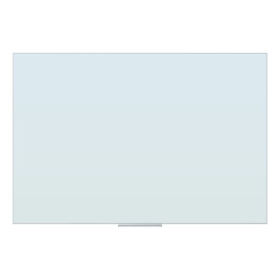 Picture of U Brands Floating Non-Magnetic Glass Dry-Erase Board, 72in X 48in, White Frosted Surface, Frameless, Actual Size 70in X 47in (2780U00-01)