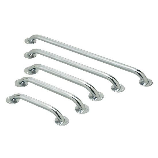 Picture of Medline Knurled Grab Bars, 18in, Chrome, Case Of 3