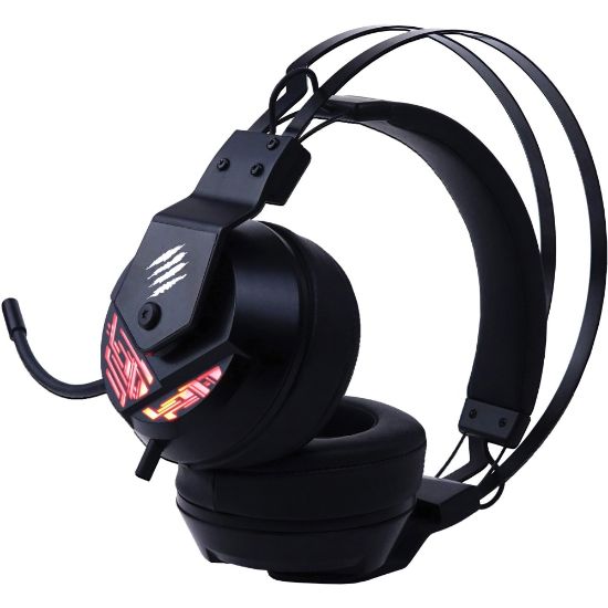 Picture of Mad Catz The Authentic F.R.E.Q. 4 Gaming Headset, Black - Stereo - USB - Wired - Over-the-head - Binaural - Circumaural - Omni-directional, Noise Cancelling Microphone - Black