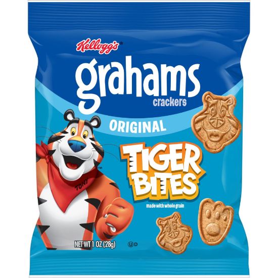 Picture of Kelloggs Grahams Tiger Bites, 1 Oz, Box Of 150 Pouches