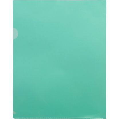 Picture of Sparco Transparent File Holders, Letter Size, Green, Pack Of 10