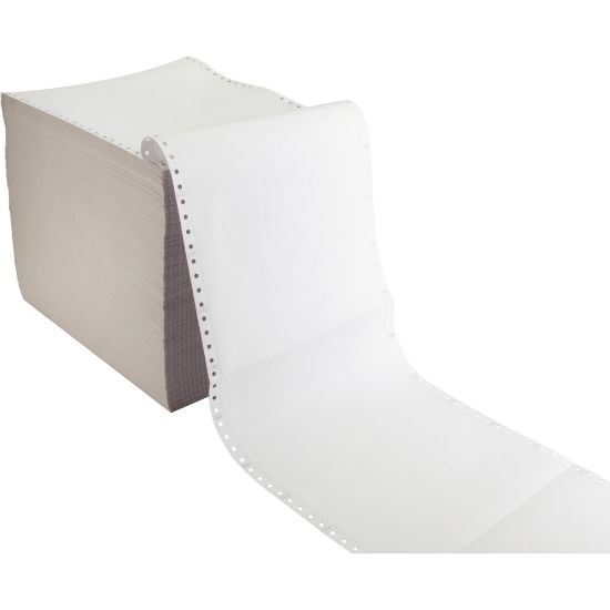 Picture of Sparco Dot Matrix 2-Part Carbonless Copy Paper, White, Letter (8.5in x 11in), 1575 Forms Per Case, 15 Lb