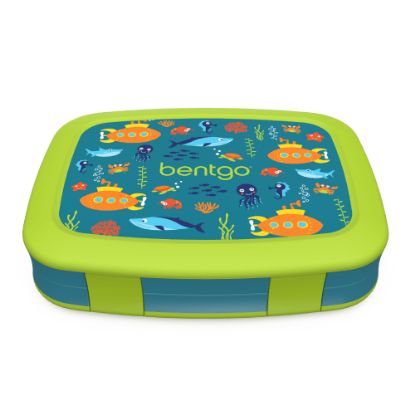 Picture of Bentgo Kids Lunch Box, 2inH x 6-1/2inW x 8-1/2inD, Submarine