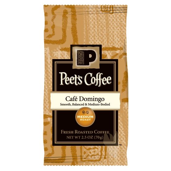 Picture of Peets Coffee & Tea Single-Serve Coffee Packets, Cafe Domingo Coffee, Carton Of 18