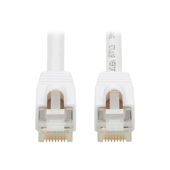 Picture of Tripp Lite N262AB-020-WH Cat.6A S/FTP Network Cable  - 10 Gbit/s - Shielding - Gold Plated Contact - CMX - 26 AWG - White