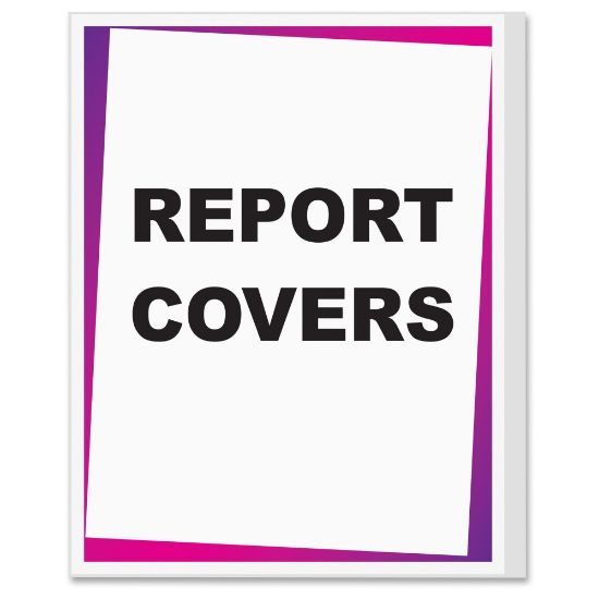 Picture of C-Line Vinyl Report Covers, Letter Size (8-1/2in x 11in), Clear, Box Of 100