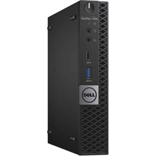 Picture of Dell Optiplex 7050 Micro Form Factor Refurbished Desktop PC, Intel Core i7, 16GB Memory, 256GB Solid State Drive, Windows 10, DE7050I7G7DT-REF