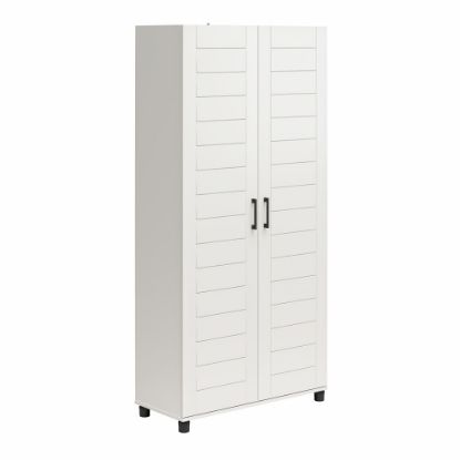 Picture of Ameriwood Home Systembuild Evolution Loxley 36inW 2-Door Shiplap Cabinet, White