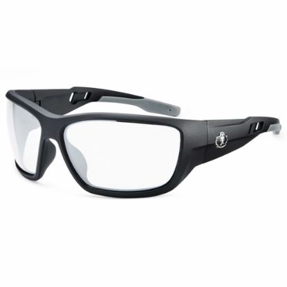 Picture of Ergodyne Skullerz Safety Glasses, Baldr, Anti-Fog, Matte Black Frame, Clear Lens