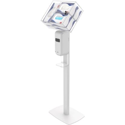 Picture of CTA Digital: Premium Thin Profile Sanitizing Station (White) - 48in Height - Floor - Steel, Acrylic - White