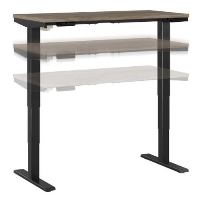 Picture of Bush Business Furniture Move 40 Series Electric 48inW x 24inD Electric Height-Adjustable Standing Desk, Modern Hickory/Black, Standard Delivery