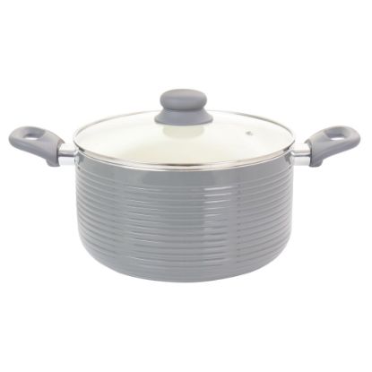 Picture of Oster Ridge Valley 6-Quart Non-Stick Aluminum Dutch Oven, Gray