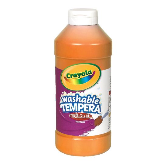 Picture of Crayola Artista II Tempera Paint, 16 Oz, Orange