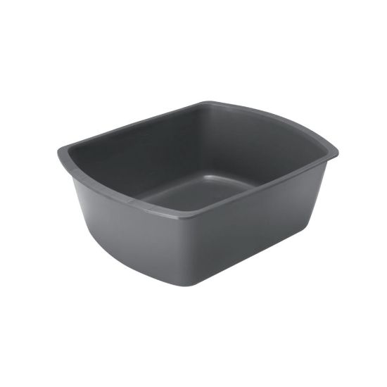 Picture of Medline Rectangular Plastic Washbasins, 6 Qt, Graphite, Pack Of 50