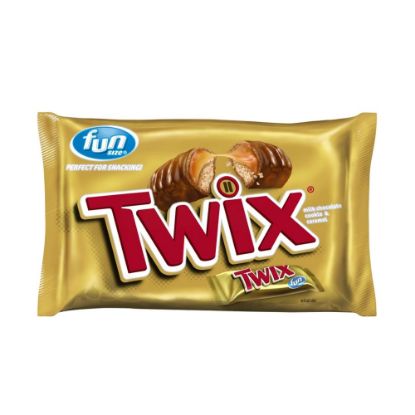 Picture of Twix Caramel Fun-Size Candy, 10.83 Oz Bag, Pack Of 4 Bags