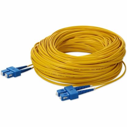 Picture of AddOn 30m SC OS1 Yellow Patch Cable - Patch cable - SC/UPC single-mode (M) to SC/UPC single-mode (M) - 30 m - fiber optic - duplex - 9 / 125 micron - OS1 - halogen-free - yellow