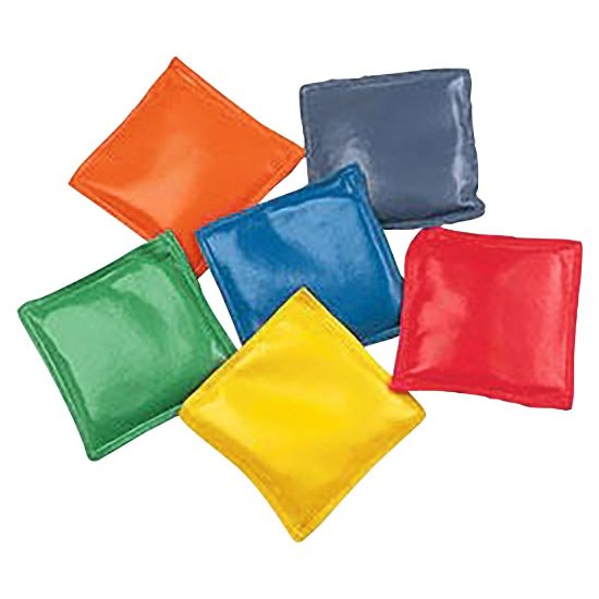 Picture of Champion Sports 4in Rainbow Bean Bags - 12 / Set - Assorted, Red, Yellow, Green, Orange