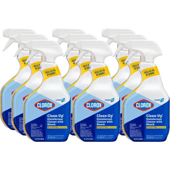 Picture of Clorox Clean-Up Disinfectant Cleaner With Bleach, Fresh Scent, 32 Oz Bottle, Case Of 9