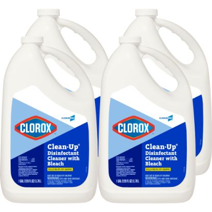 Picture of Clorox Clean-Up Disinfectant Cleaner With Bleach Refill, 128 Oz, Pack Of 4