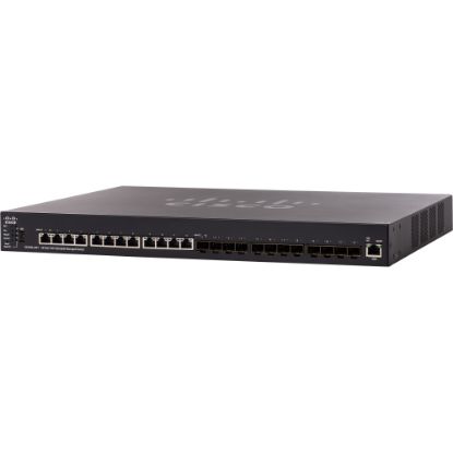 Picture of Cisco SX550X-24FT 24-Port 10G Stackable Managed Switch - 24 Ports - Manageable - 2 Layer Supported - 80.20 W Power Consumption - Twisted Pair - Rack-mountable - Lifetime Limited Warranty