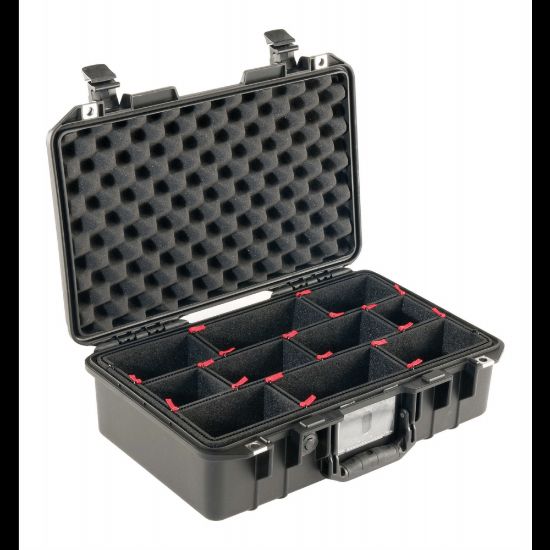 Picture of Pelican Air Protector Case With TrekPak Divider System, 6 1/8inH x 19 3/16inW x 12 4/5inD, Black