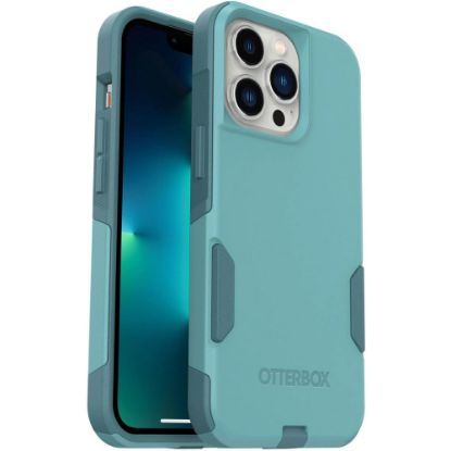 Picture of OtterBox Commuter Series Antimicrobial Case For Apple iPhone 13 Pro, Riveting Way, Teal