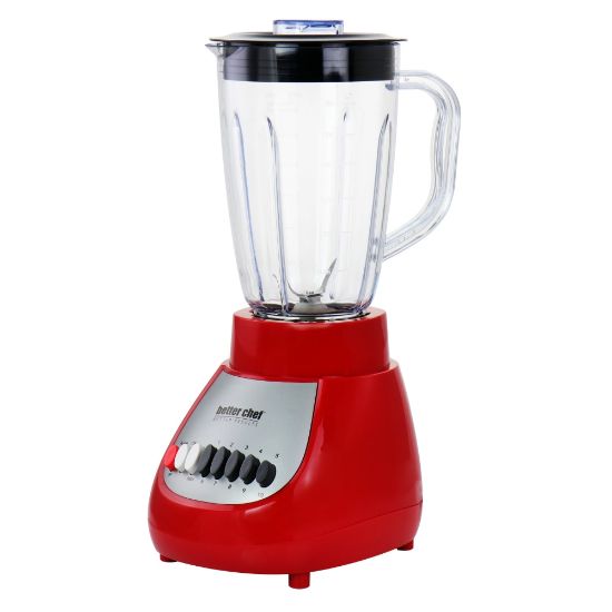 Picture of Better Chef 10-Speed 350-Watt Plastic Jar Blender, Red