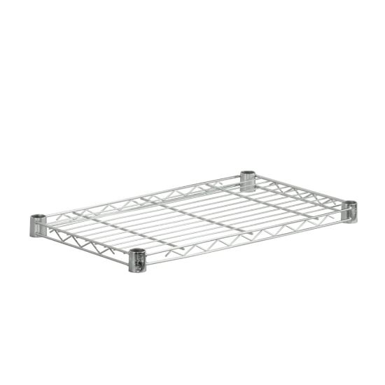 Picture of Honey-Can-Do Plated Steel Shelf, Supports 350 Lb, 1inH x 14inW x 36inD, Chrome