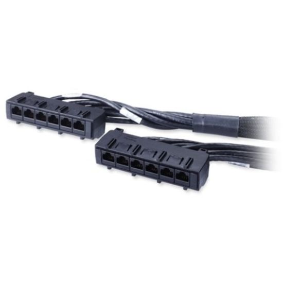 Picture of APC Cat.6 UTP CMR Data Distribution Cable - RJ-45 Female - RJ-45 Female - 40ft - Black