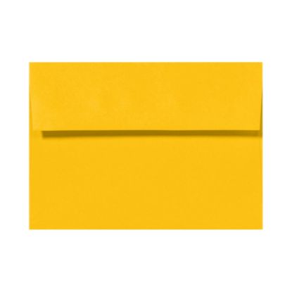 Picture of LUX Invitation Envelopes, A6, Peel & Press Closure, Sunflower Yellow, Pack Of 50