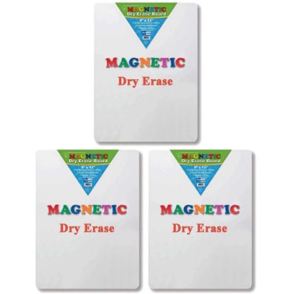 Picture of Flipside Magnetic Dry-Erase Boards, 12in x 9in, White, Pack Of 3 Boards