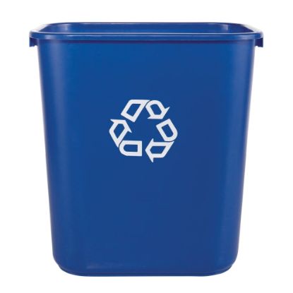 Picture of Rubbermaid Desk-Side Container, 7-Gallons, Blue