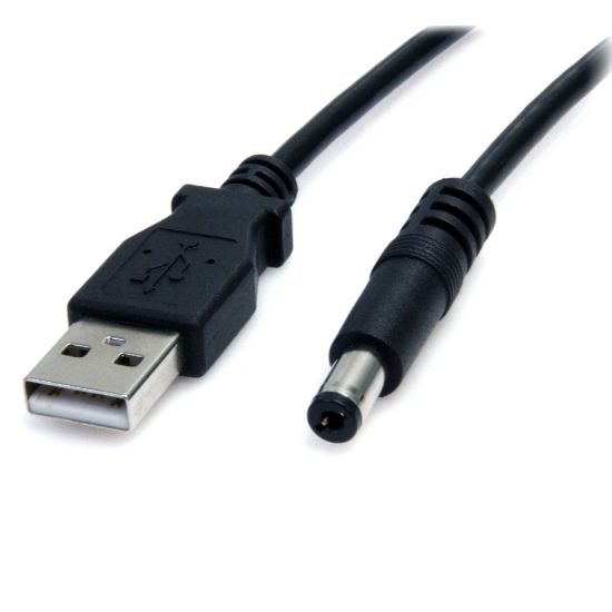 Picture of StarTech.com 3 ft USB to Type M Barrel 5V DC Power Cable - Charge your 5V DC devices using your computer USB port - usb to 5.5mm - usb to 5v dc cable - usb to dc plug -usb to type m barrel