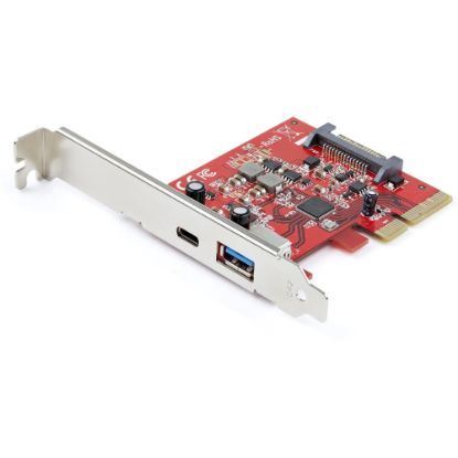 Picture of StarTech.com 2-Port 10Gbps USB-A & USB-C PCIe Card Adapter - USB 3.1 Gen 2 PCI Express Expansion Add-On Card - Windows, macOS, Linux - USB-A USB-C PCI Express card w/Multiple INs maintains max speed w/mixed speed devices