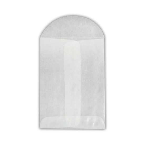 Picture of LUX Open-End Envelopes, 3in x 4 1/2in, Flap Closure, Glassine, Pack Of 1,000