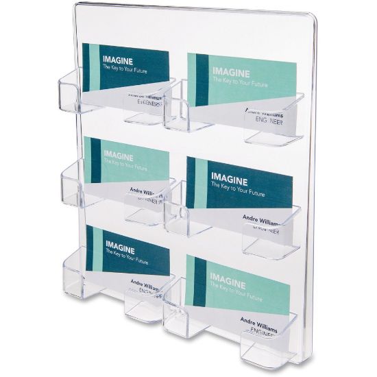 Picture of Deflecto Wall Mount Acrylic Business Card Holder, Clear