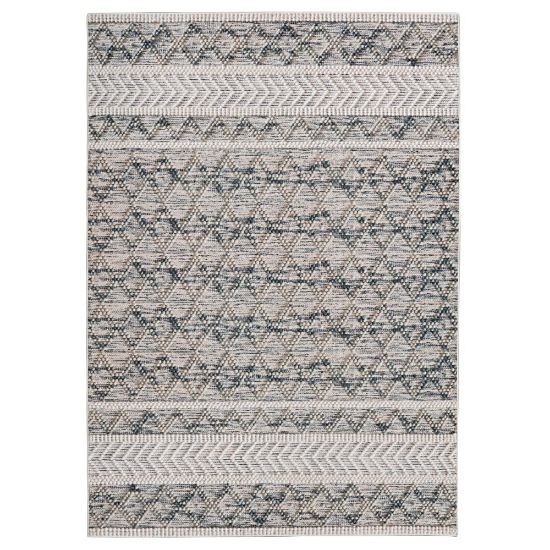 Picture of Linon Aria Area Rug, 8ft x 10ft, Adler Cream/Blue