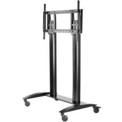 Picture of Peerless-AV SmartMount Flat Panel Cart For 55in-98in Displays, 68.4inH x 46inW x 29inD, Black