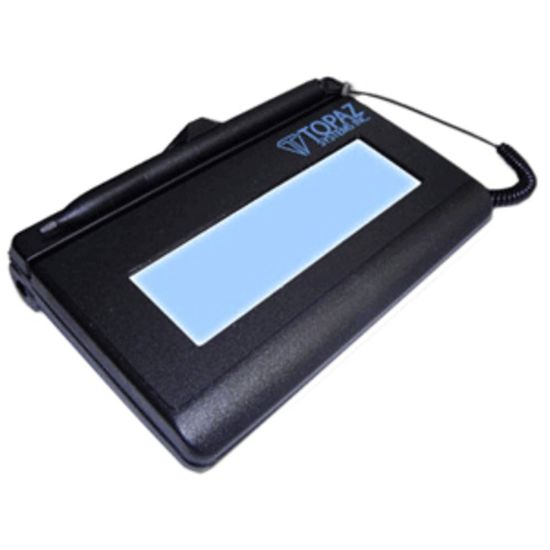 Picture of Topaz SigLite LBK460 Electronic Signature Capture Pad, 1-7/16inH x 6inW x 3-3/4inD, Black