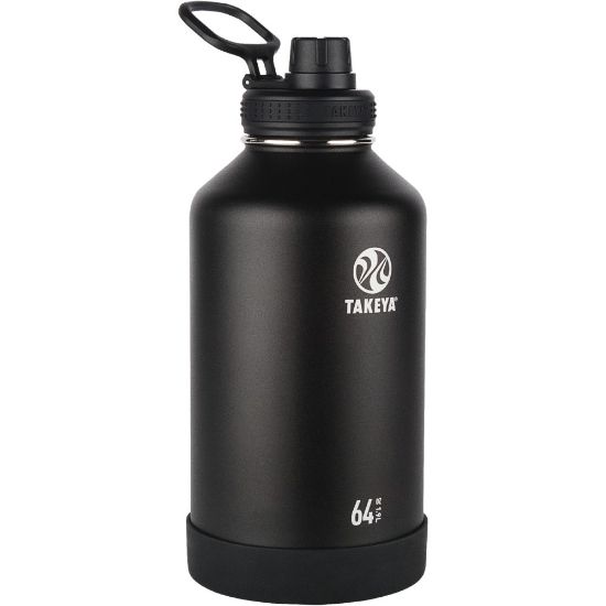 Picture of Takeya Actives Spout Reusable Water Bottle, 64 Oz, Onyx